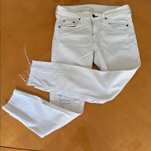 Rag & bone White Distressed Jeans size 27